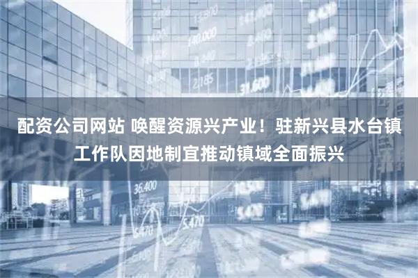 配资公司网站 唤醒资源兴产业！驻新兴县水台镇工作队因地制宜推动镇域全面振兴